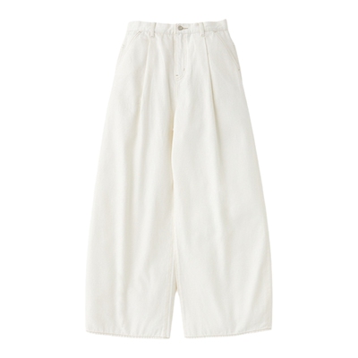 moussy简约通勤风慵懒感阔腿裤