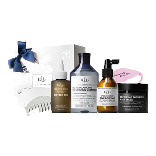 英国Hair Laboratory咖啡因强韧防断发洗发水+头皮赋能生机精华液