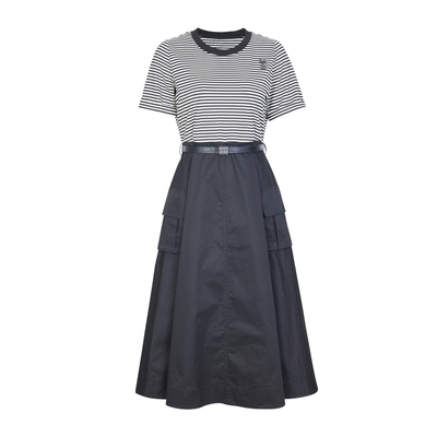 婉甸夏季航海系连衣裙1242N05RS1