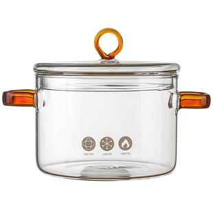 玻璃消毒锅茶洗带盖洗茶器可明火耐高温大号电陶炉煮茶杯器笔洗缸