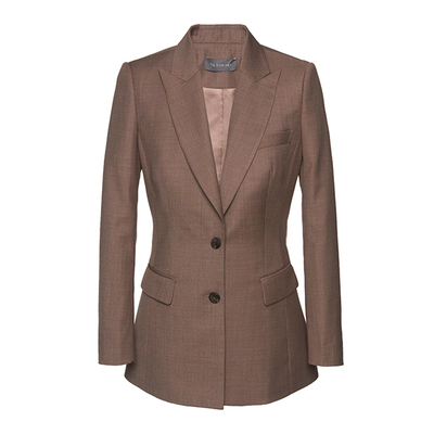 卡其色时尚职场西装套装陈数同款