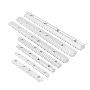 国标欧标铝型材配件一字连接件20304045型材铝合金加长槽条对接条