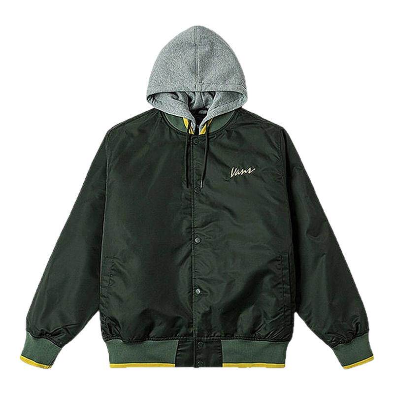 Vans范斯情侣潮流百搭棉夹克经典复古连帽棒球服外套VN000P7PEMU