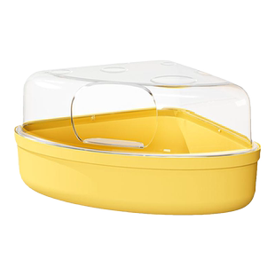 布卡星奶酪浴室小仓鼠浴沙厕所两用尿砂盆金丝熊沐浴造景夏天用品