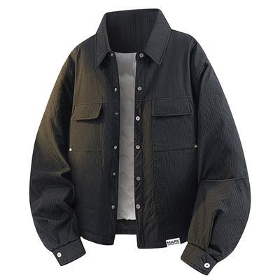 马克华菲工装风翻领羽绒服男款