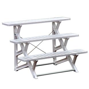 花架户外庭院多层阶梯式阳台置物架客厅户外落地式多肉花盆铁架