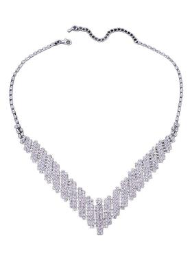 超闪深V高级感百搭轻奢新娘项链