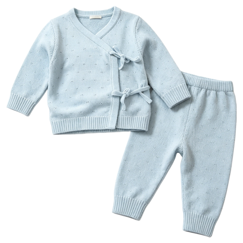 新品新生儿0-3个月婴幼儿舒适透气A类纯棉纯色宝宝套装