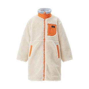 棉叔叔男女儿童冬季新品仿羊羔绒中长款外套摇粒绒加厚保暖外衣