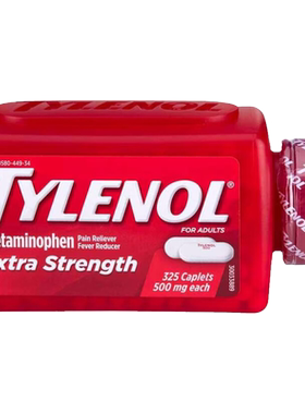 美国原装Tylenol 泰诺 乙酰氨基酚缓释片止痛药500mg 325粒