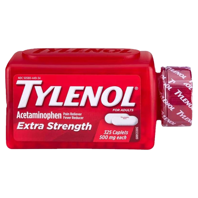 美国原装Tylenol 泰诺 乙酰氨基酚缓释片止痛药500mg 325粒