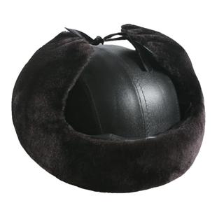 冬季保暖加厚保安棉帽子男雷锋帽老年防寒劳保防砸护耳老头帽东北