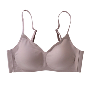 释放压力无痕一片式运动瑜伽内衣女日本文胸无钢圈乳胶垫薄夏睡眠