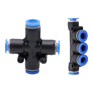 气动接头气管快速快插十字四通 K型五通塑胶PZA PK4 6 8 10 12MM