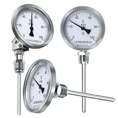 指针双金属温度表锅炉管道径向