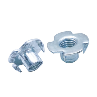 家具四爪螺母音箱镀锌螺帽冷镦镶嵌螺丝母冲压M3M4M5M6M8毫米10厘