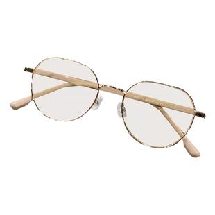 韩系显白奶茶色眼镜框女可配近视度数素颜文艺小圆框金丝眼睛镜架