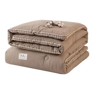 无印良品大豆纤维被子被芯秋冬被加厚保暖全棉纯棉学生宿舍春秋被