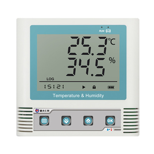 温湿度记录仪自动高精度GSP工业药店大棚冷链传感器控制温湿度计