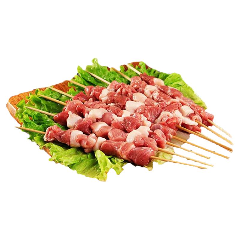 玉羊羊肉串空气炸锅烧烤串商用新鲜羊肉串半成品烧烤食材20g/串