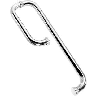 浴室卫生间拉手 淋浴房推拉玻璃门拉手移门把手304不锈钢欧式L型