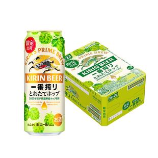 【冬季限定】日本KIRIN/麒麟一番榨新鲜酒花啤酒500ml*24罐进口