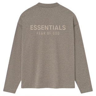 Fear of God Essentials 25春夏 LOGO拉丝烫标印花设计长袖T恤