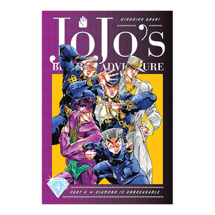 【现货】JoJo的奇妙冒险第4部不灭钻石 JoJo’s Bizarre Adventure Part 4 Diamond Is Unbreakable 英文漫画书原版进口图书