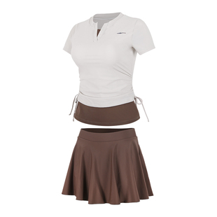 鸿星尔克分体裙式泳衣女新款大码遮肉修身高级感度假海边保守泳装