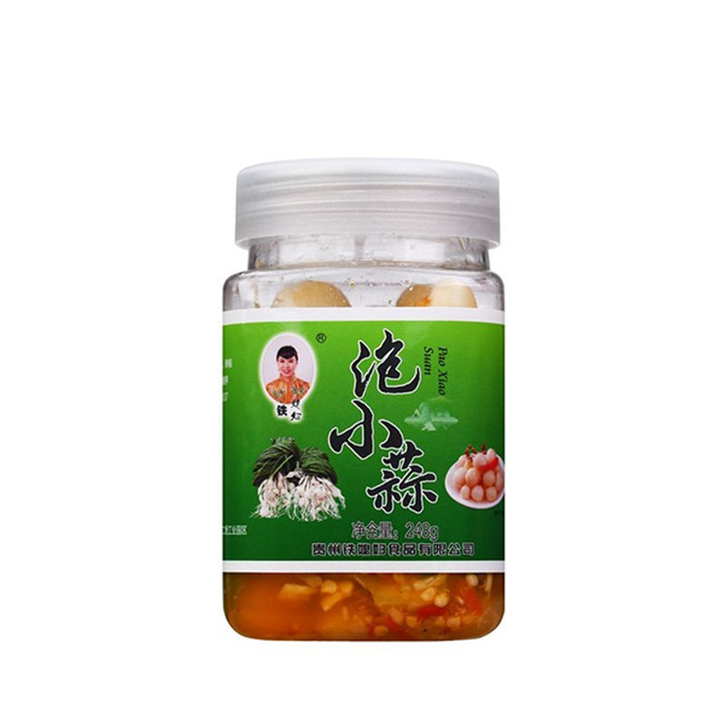 贵州特产泡野蒜铁媳妇土特产野葱泡菜下饭菜酸辣泡苦蒜头248g