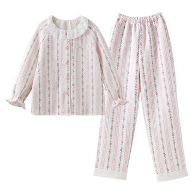 嫚熙秋冬季空气棉女士睡衣家居服