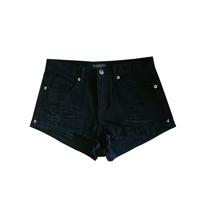 韩国新款包臀性感低腰牛仔短裤