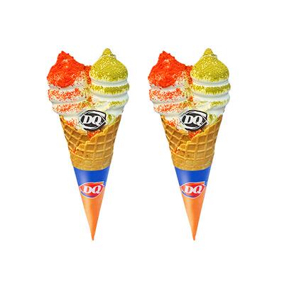 【电子卡券】DQ 2份双头怪华夫甜脆甜筒冰激凌雪糕 【谨防诈骗】