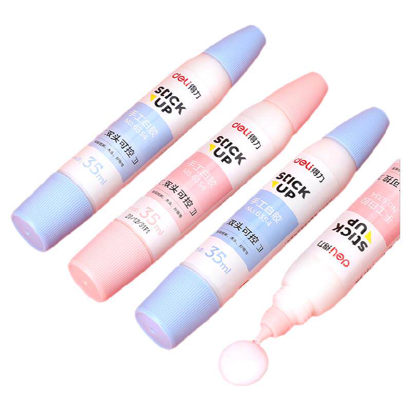 得力手工白胶儿童diy美术小学生幼儿园无毒可水洗白乳胶宝宝专用高粘度木工胶速干胶水模型液体史莱姆_虎窝淘