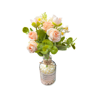 车载水杯架花束摆件中控台氛围法式油画汽车仿真花束车内饰品装饰