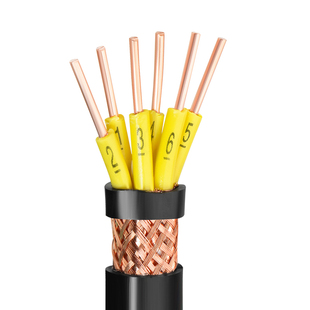 珠江电缆kvv国标铜芯kvvp铠装电线2-37芯1.5 2.5 4平方控制屏蔽线