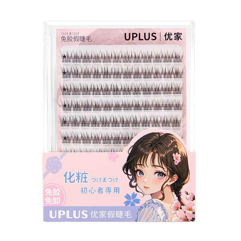UPLUS优家法式鱼尾免胶假睫毛