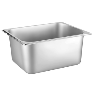 加厚不锈钢份数盆自助餐保温台长方形盆快餐盛菜盆带盖分数盘盒子