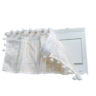 法式奶油风电表箱遮丑盖帘wifi消防栓装饰遮挡帘开关盒画布免安装