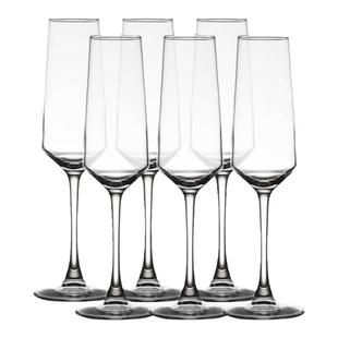 水晶玻璃香槟杯透明高脚杯红酒杯葡萄酒杯鸡尾酒杯家用酒具套装