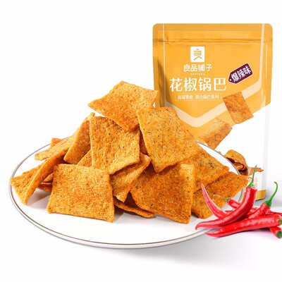 良品铺子花椒锅巴108g休闲零食