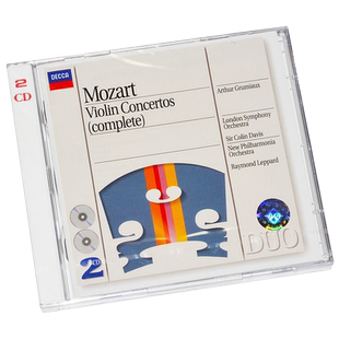 企鹅四星 Mozart 莫扎特 小提琴协奏曲全集 2CD 格鲁米欧 4383232
