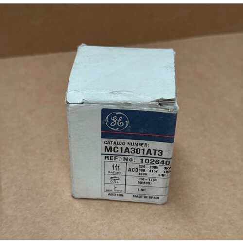 GE  MC1A301AT3 102640  3Pole 9A Miniature Contactor 110120VA