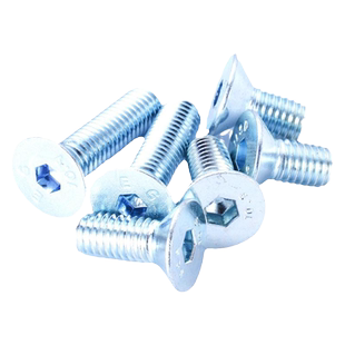 镀锌沉头内六角螺丝全牙螺栓10.9级高强度防腐蚀M3-M20内六角螺丝