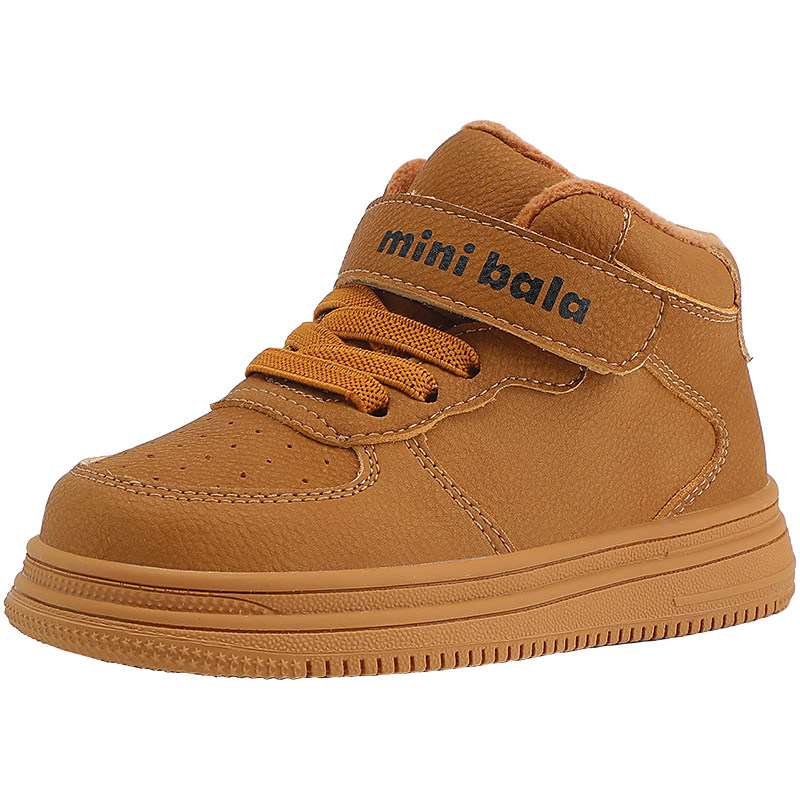 迷你巴拉冬加绒幼儿园室内鞋板鞋