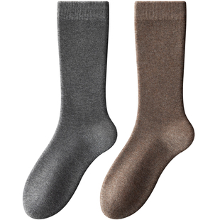 羊毛袜子女款中筒秋冬季加厚保暖长袜配小皮鞋2025新款冬天堆堆袜