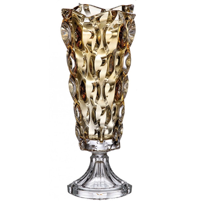 捷克进口水晶玻璃高档花瓶摆件