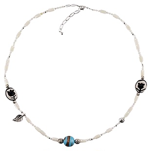 花儿与少年邓恩熙同款串珠项链女锁骨链新中式毛衣链小众设计气质