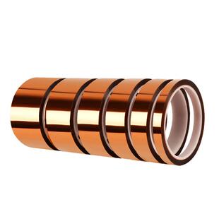 3M7413D金手指耐耐高温PI聚酰亚胺胶带工业防焊热转印3D打印手机维修汽车烤漆电镀酸碱隔热茶色绝缘保护胶带