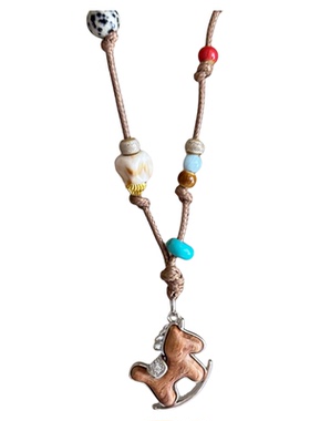 新中式复古小马独特设计时尚项链